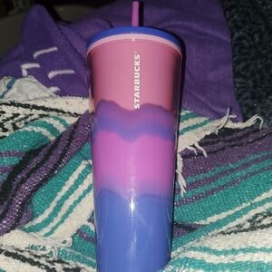 Starbucks Pink and Blue Gradient Tumbler